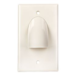 Monster Cable Just Hook It Up White 1 gang Plastic Home Theater Wall Plate 1 pk
