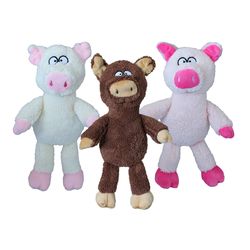 Petsport For Dog Assorted Plush Polly Pig Dog Toy Medium/Large 1 pk