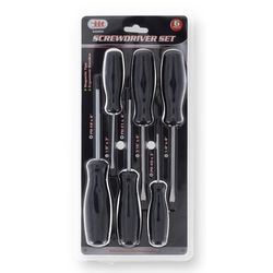 JMK Illinois Industrial Tool Screwdriving Set Chrome Vanadium Steel 6 pc