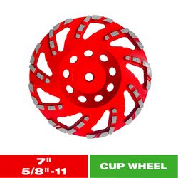 Diablo 7 in. D X 5/8-11 in. Masonry Cup Wheel 1 pk