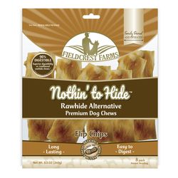 Fieldcrest Farms Nothin' to Hide Flip Chip Peanut Butter Grain Free Chews For Dogs 0.53 lb 8 pk