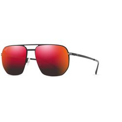 Maui Jim Sharks Cove Sunglasses Unisex Matte Black Frame Hawaii Lava Lens Polarized