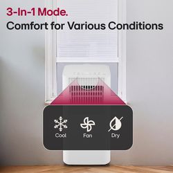 LG 150 sq ft 3 speed 5,000 DOE (7,000 ASHRAE) BTU Portable Air Conditioner with Remote