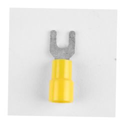 Jandorf 12-10 Ga. Insulated Wire Spade Terminal Yellow 5 pk