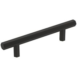 Amerock Caliber Contemporary Bar Cabinet Pull 3-3/4 in. Matte Black Black 1 pk