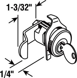 Prime-Line Brushed Nickel Steel Counter Clockwise Mailbox Lock For Auth Electric 2