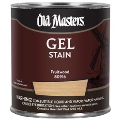 Old Masters Semi-Transparent Fruitwood Oil-Based Alkyd Gel Stain 1/2 pt