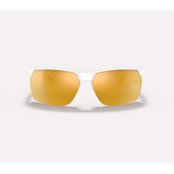 Native Ridge-Runner Sunglasses Unisex Satin Quartz White Frame Bronze Lens Polarized Blue Light Bloc