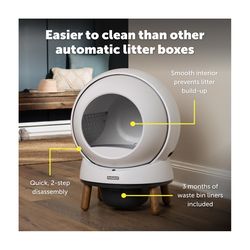 PetSafe Plastic White Self Cleaning Litter Box 1 pk