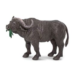 Safari Ltd. Wild Safari Cape Buffalo Toy Ash Gray/Black