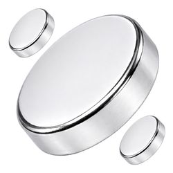 Magnet Source .118 in. L X .709 in. W Silver Super Disc Magnets 6.5 lb. pull 3 pc