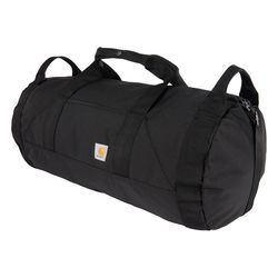 Carhartt Rain Defender Black Classic Round Duffle Bag 24 in. H X 12 in. W