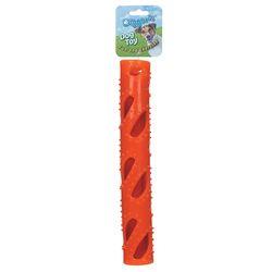 Boss Pet Digger's For Dog Orange Rubber Crinkle Stuff Stick Dog Toy 1 pk