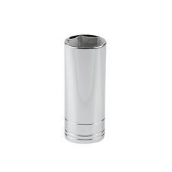 SK Professional Tools 28 mm X 1/2 in. drive Metric 6 Point Traditional Deep Socket 1 pc