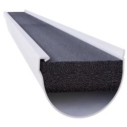 GutterFoam PRO 4 in. W X 48 in. L Black Polyether Outdoor Foam Gutter Guard 8 pk