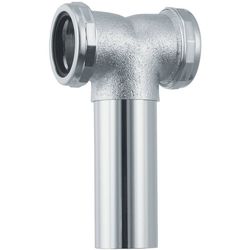 PlumbCraft 1-1/2 in. D Brass Drain Tee