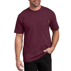Dickies 3XL Short Sleeve Men's Burgundy Tee Shirt