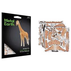 Metal Earth Giraffe 3D Model Kit Brown 61 pc
