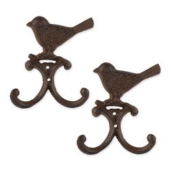 Zingz & Thingz 5.25 in. H X 4.5 in. L Brown Cast Iron Wall Hook