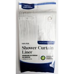 Jacent 72 in. H X 70 in. W Clear Shower Curtain Liner Plastic