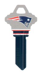 HILLMAN NFL New England Patriots House/Office Key Blank 68 Single For Schlage Locks Multicolored