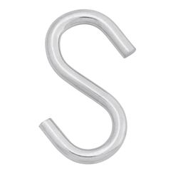Hampton Medium Zinc-Plated Silver Steel 2.75 in. L S-Hook 160 lb 1 pk