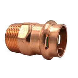 QuickFitting 1/2 in. Press in. X 1/2 in. D Male in. Copper Adapter