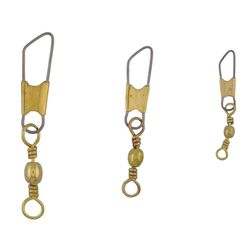 Eagle Claw 20 PC BARREL SWIVEL W/SAFETY SNAP ASSORTED Fishing Tackle