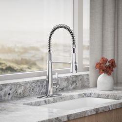 Kohler Leste One Handle Polished Chrome Pull-Down Kitchen Faucet