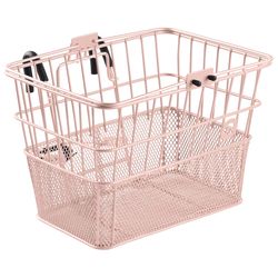 Retrospec Apollo Steel Bike Basket 15 lb Blush