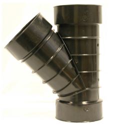 Advanced Drainage Systems Schedule 40 4 in. Snap X 4 in. D Snap Polyethylene 12 in. Wye 1 pk