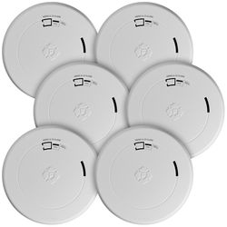 BRK 10-Year Battery Photoelectric Slim Smoke and Carbon Monoxide Detector 6 pk