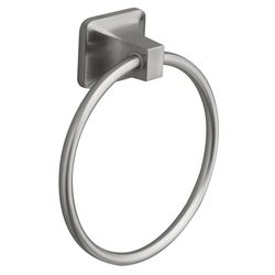 Oakbrook Collection Brushed Nickel Towel Ring Die Cast Zinc
