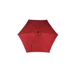 Living Accents 9 ft. Tiltable Brick Red Market Umbrella
