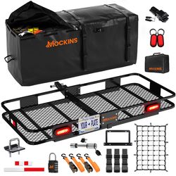 Mockins 60x20x6 Cargo Carrier w/ Rear Lights & Cargo Bag Cargo Carrier Set 1 pk