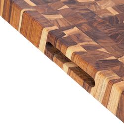 TeakHaus 20 in. L X 15 in. W X 1.5 in. Teak Wood Cutting Board