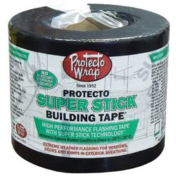 Protecto Wrap Super Stick 4 in. W X 75 ft. L Synthetic Flashing Tape White