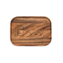 Ironwood Gourmet 8 in. L X 11 in. W X 1 in. Acacia Wood Serving & Cutting Board