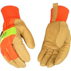Kinco Men's Outdoor Hi-Viz Work Gloves Orange XL 1 pair