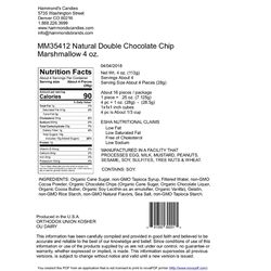 Hammond's Candies Double Chocolate Chip Marshmallows 4 oz Bagged