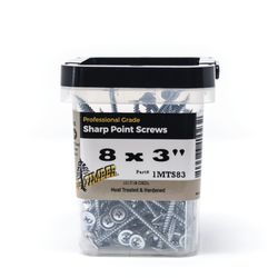 Big Timber No. 8 Sizes X 3 in. L Phillips Zinc-Plated Fine Sharp Point Screws 75 pk