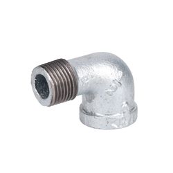 STZ Industries 1/2 in. FIP each X 1/2 in. D MIP Galvanized Malleable Iron 90 Degree Street Elbow