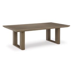 Signature Design by Ashley Serene Bay Dark Brown Rectangular Aluminum Casual Coffee Table