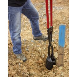 Razor-Back Dig Ez 60 in. Steel Post Hole Digger Fiberglass Handle