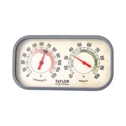 Taylor Humidity Meter/Thermometer Plastic 5.91 in.
