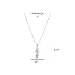 Montana Silversmiths Women's Mystic Falls Opal Crystal Silver Necklace