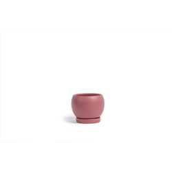 Momma Pots Gemstone Bolle 6 in. W Porcelain Planter Dusty Rose