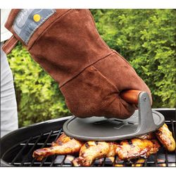 Outset Brown Cotton/Polyester Oven Mitt