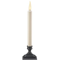 Xodus Innovations Affinity LED Aged Bronze LED Taper Candle Warm Flame Table Decor 12.63 in.