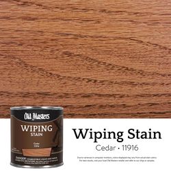 Old Masters Semi-Transparent Cedar Oil-Based Wiping Stain 1/2 pt